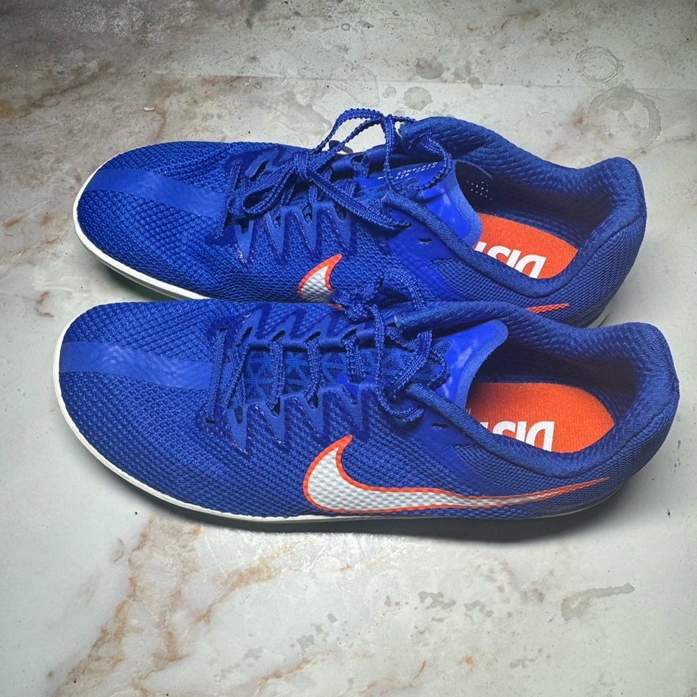 Nike Zoom Rival Sprint Track Spikes Shoes Blue White Men’s Size 8 DC8753-401